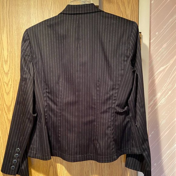 Anne Klein Black Pinstripe Blazer - Picture 4 of 6